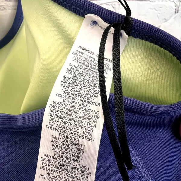 Nike Sports Bra Purple M Dri-FIT Racerback Perforated Swoosh‎ Activewear - Image 8