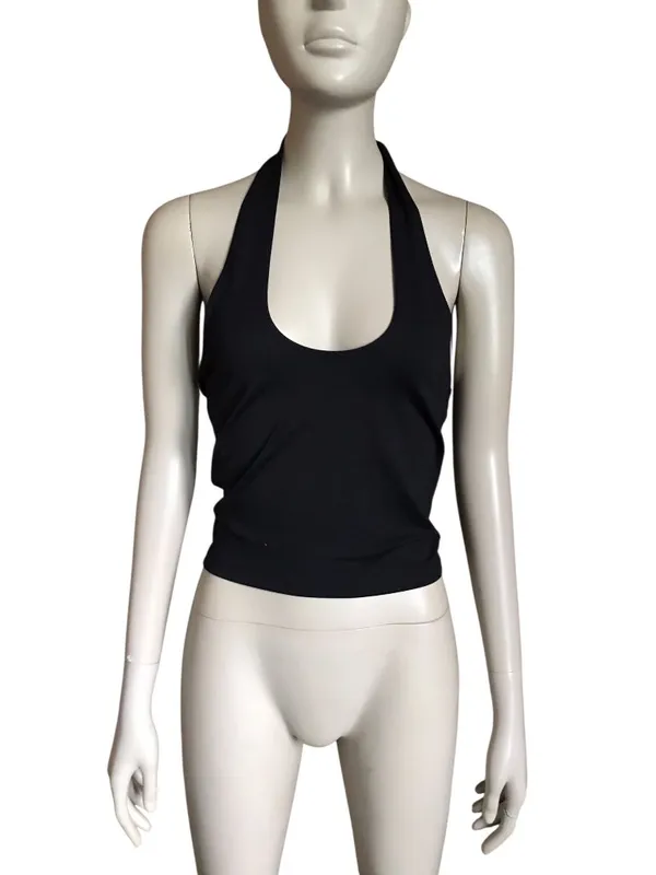 Abercrombie & Fitch Black Halter Neck Tank Top - Image 2
