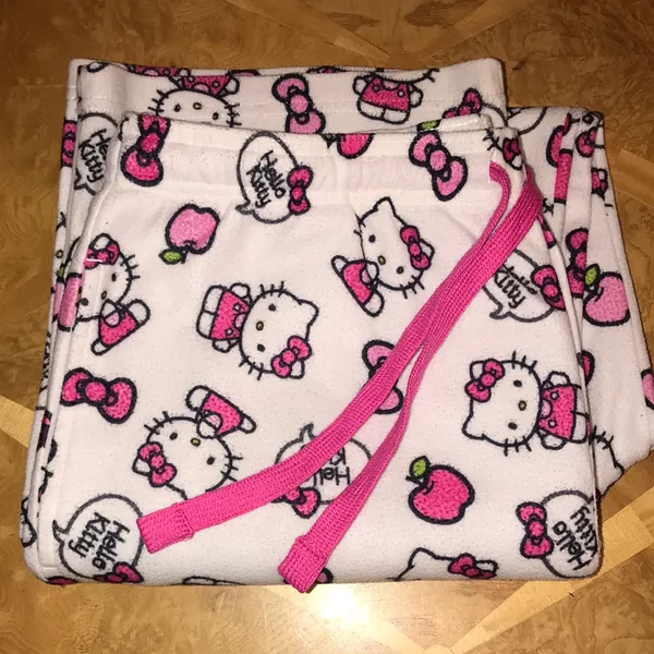 Hello Kitty Adult Pajama Bottoms Sleep Pants Size Large - Image 10