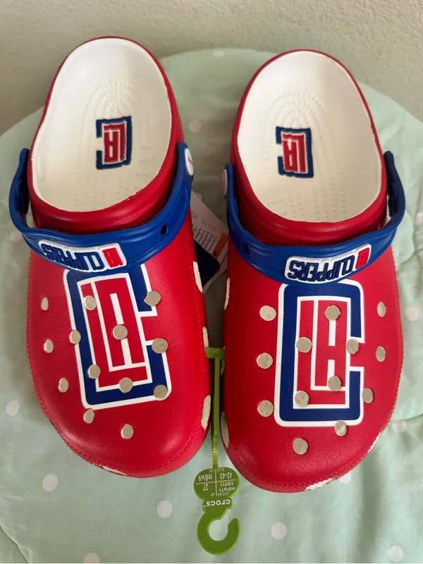 NWT CROCS Los Angeles Clippers NBA Classic Clogs Womens size 11 - Image 4