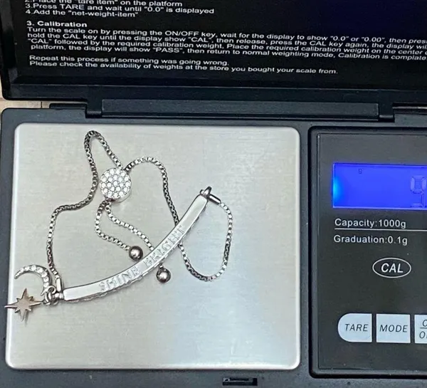 Shine Bright Swarovski Element SilverPlated Celestial Star Moon Slider Bracelet - Image 11
