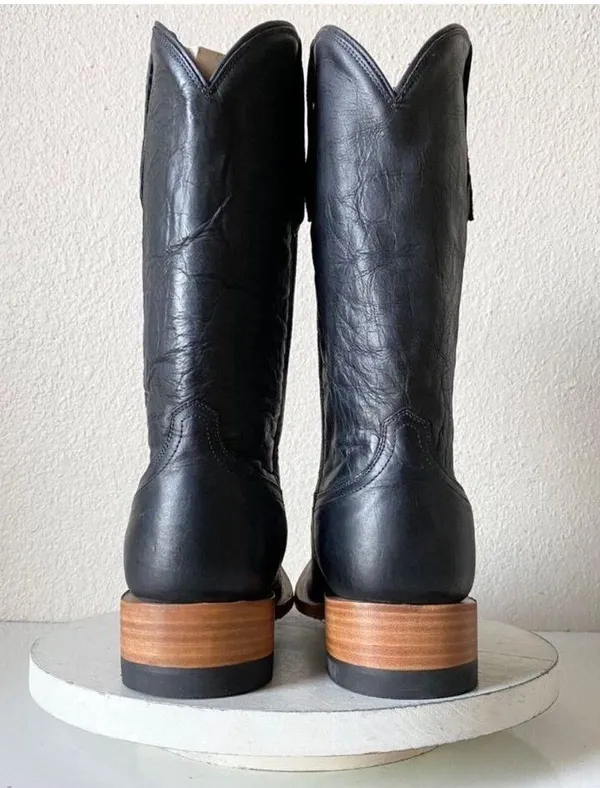 Square toe country boots Black Size 10 - Image 2