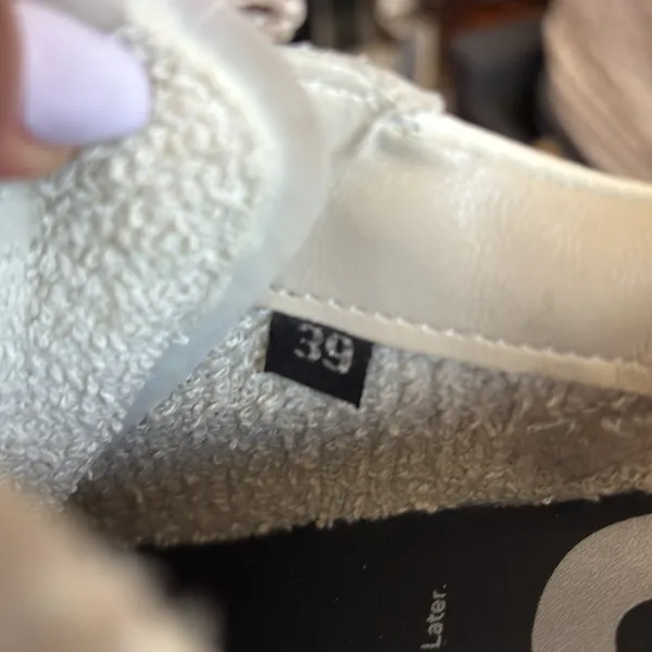 P448. Women’s White Leather Jack Laceup Sneaker - Image 9