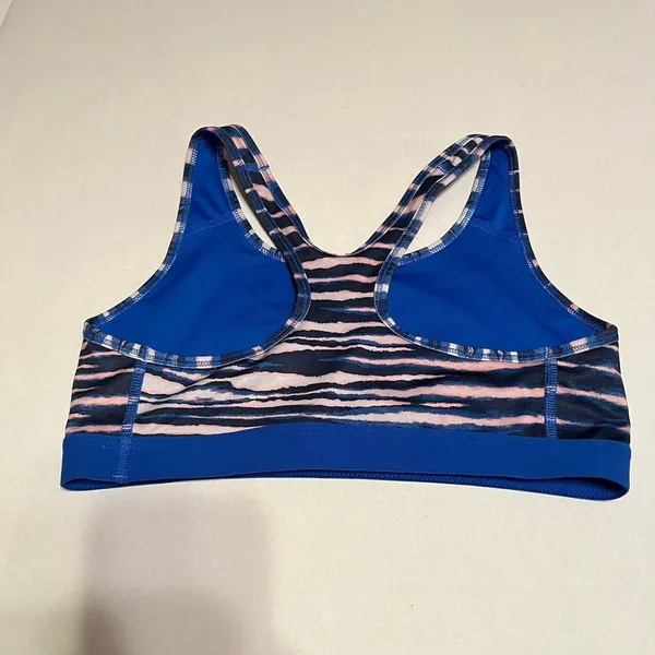 Nike Blue Black Pink White Striped‎ Dri-Fit Sports Bra Size Medium NWOT - Image 8