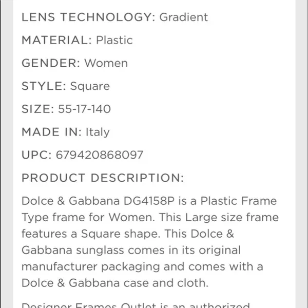 Dolce and gabbana sunglasses - Image 3