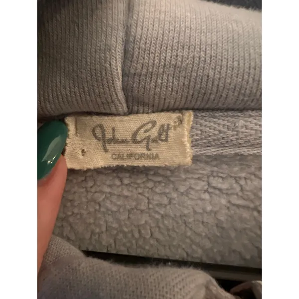 John Galt Christy Brandy Melville Oversized Full Zip Hoodie Fleece Pocket - Image 2