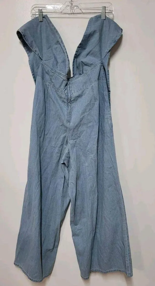 Free People Sasha Convertible Wide Leg Jeans Size S - Image 3