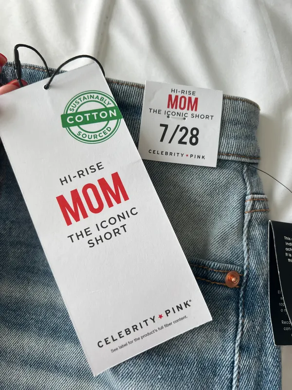 Celebrity Pink Hi-Rise Mom Shorts - Image 3