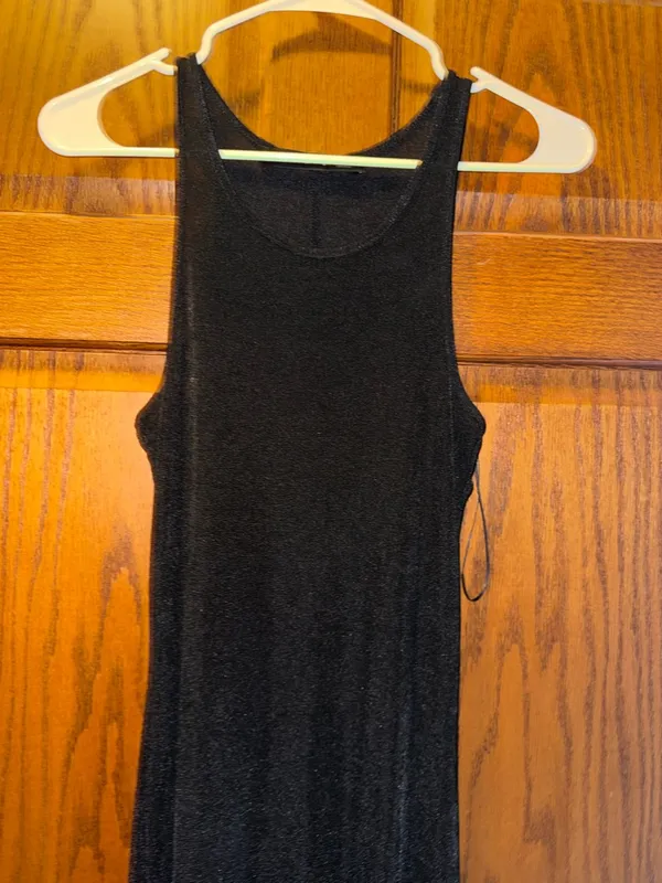 💜Lioness Black Metallic Knit Tank - Image 6