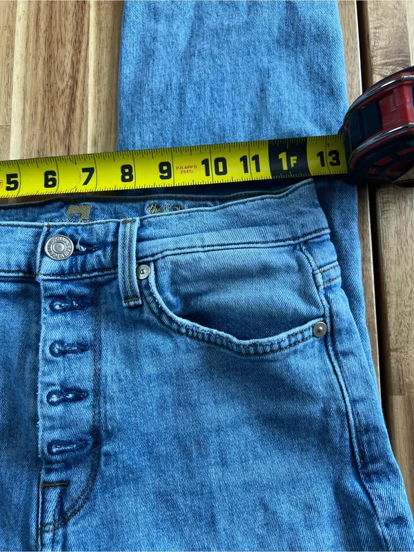 7 For All Mankind High Waist Skinny Jeans Women’s 25 Light Wash - Image 15