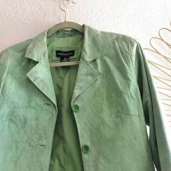 Vintage suedessence 100% genuine leather lightweight suede jacket - Image 5
