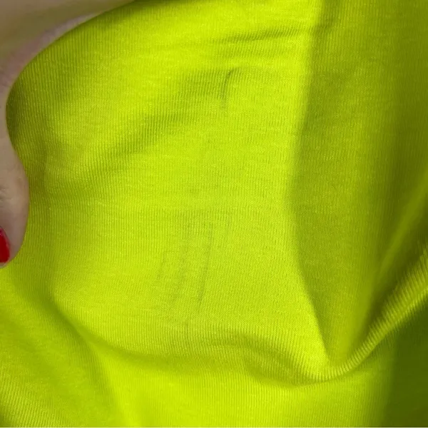 Zara NWT Lime Green Asymmetric Bodycon Midi‎ Dress - Image 4