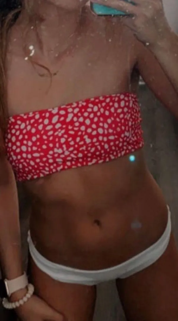 SheIn Strapless Pink Bikini Top - Image 3