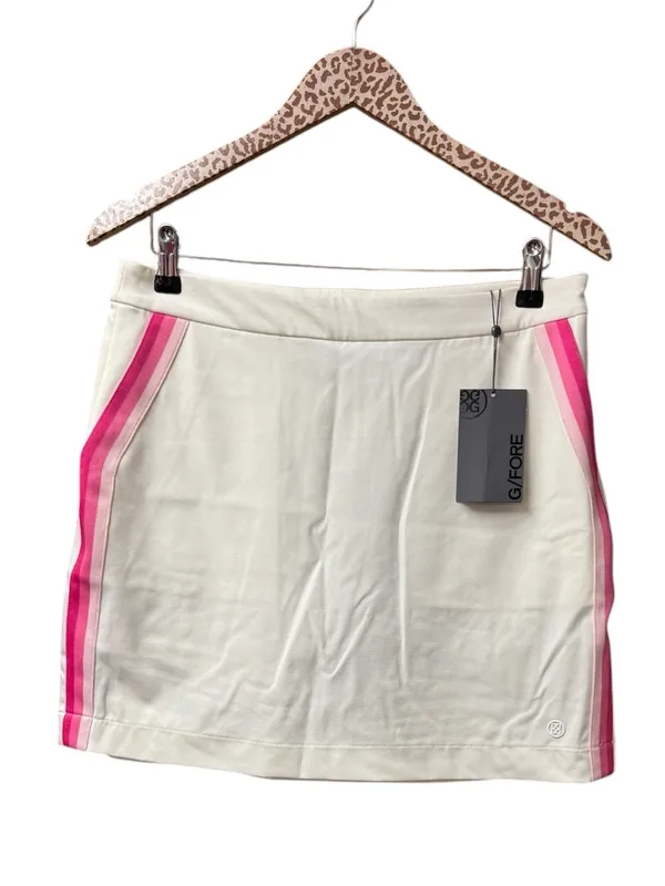 G/FORE Tech Tux 16" Skirt Golf Tennis Skort Side Stripe Pink White 8 NEW $155 - Image 2