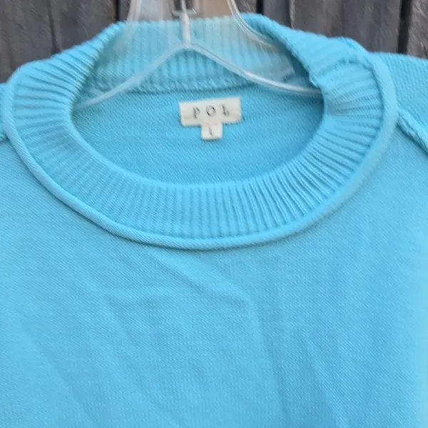 POL Light Blue Crew Neck Sweater - Image 5