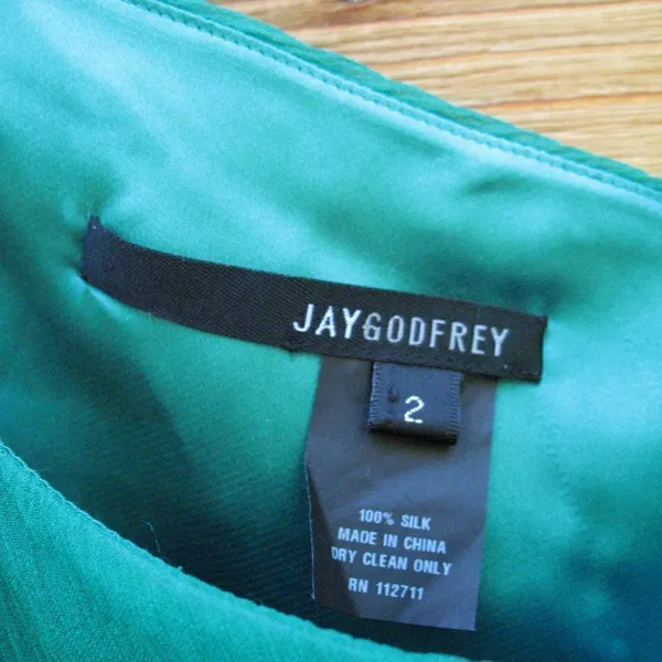 Jay Godfrey Green Mini Dress Green Size 2 - Image 7