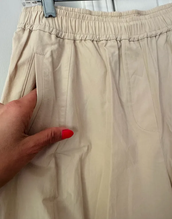 Anthropologie Maeve Poplin Sporty Pull-On Trousers, Size S - Image 7