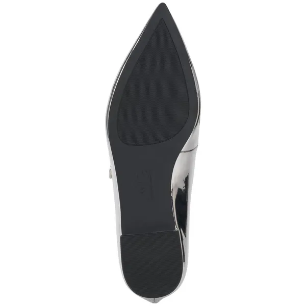 NWT INC International Concepts Triple-Strapped Flats Sandals Silver Gray 7.5M - Image 5