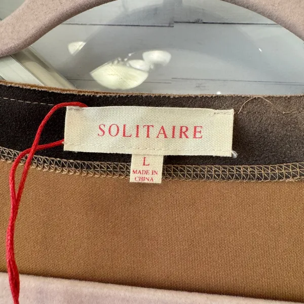 Anthropologie Solitaire‎ Floral Faux Suede Open Front Coat Duster Womens Large - Image 3
