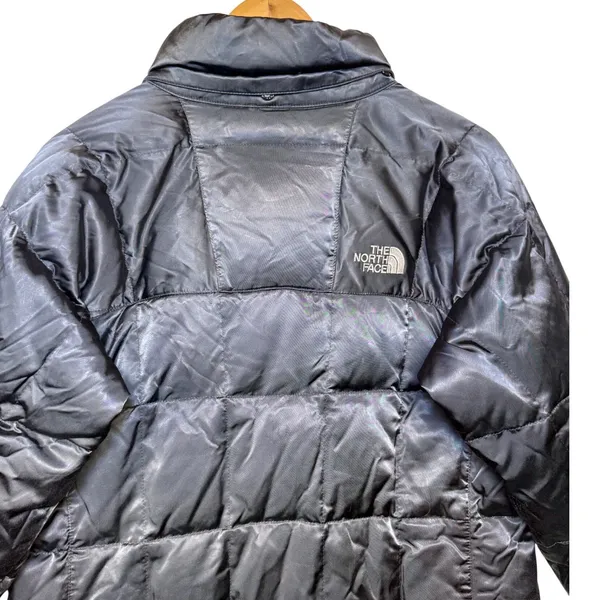 The North Face Womens 600 Fill Down Quilted Long Parka Puffer Jacket Black Small - Image 8