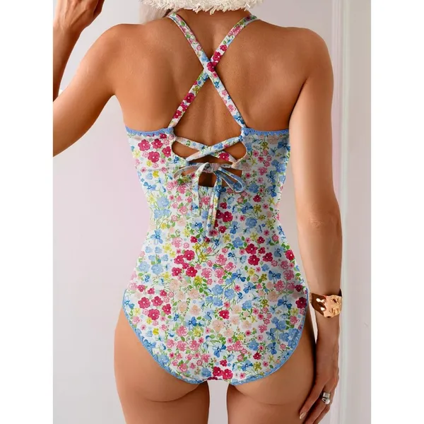 Eomenie Women's SMALL One-Piece Swimsuit Tummy Control Slimming Bathing Suit NEW - Image 3