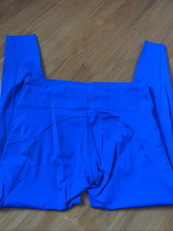 Lululemon Fast and Free High Rise Leggings blue - Image 9