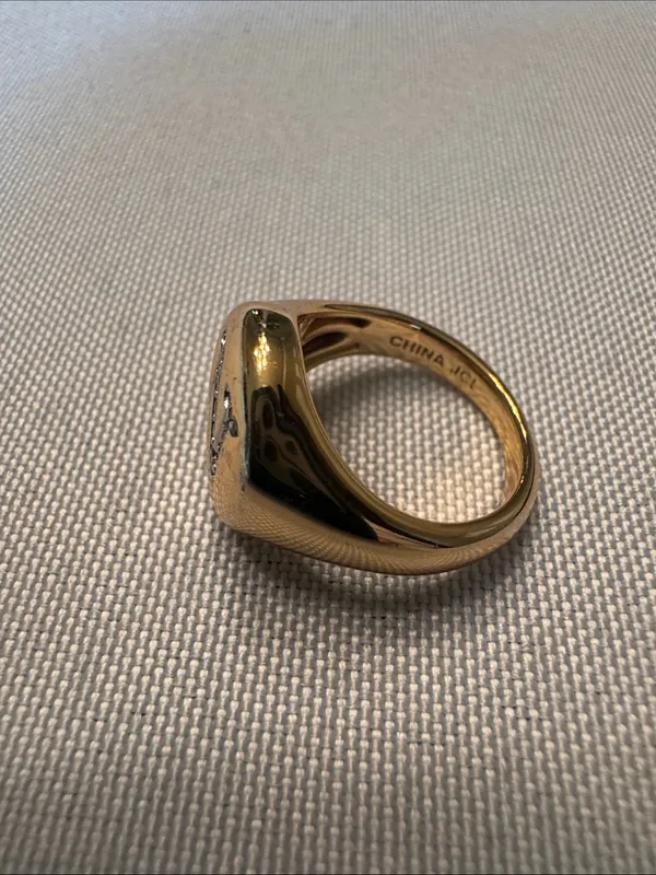 Gold Initial “N” Ring - Image 4