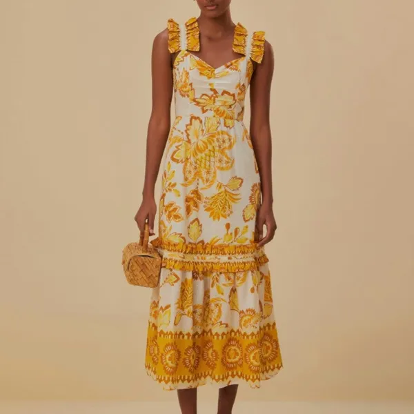 Farm Rio Aura Midi Dress - Image 2