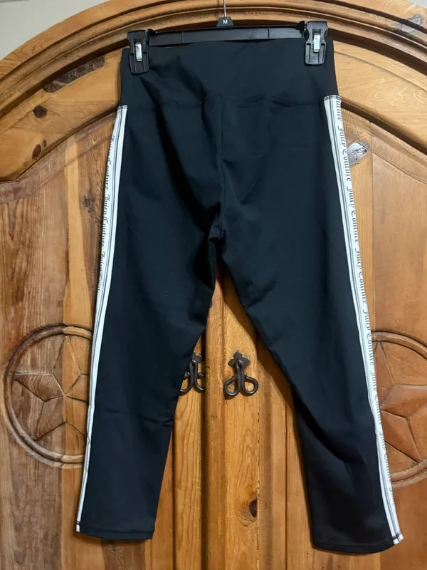 Juicy Couture Sport Black and white 3 stripe leggings #leggings - Image 2