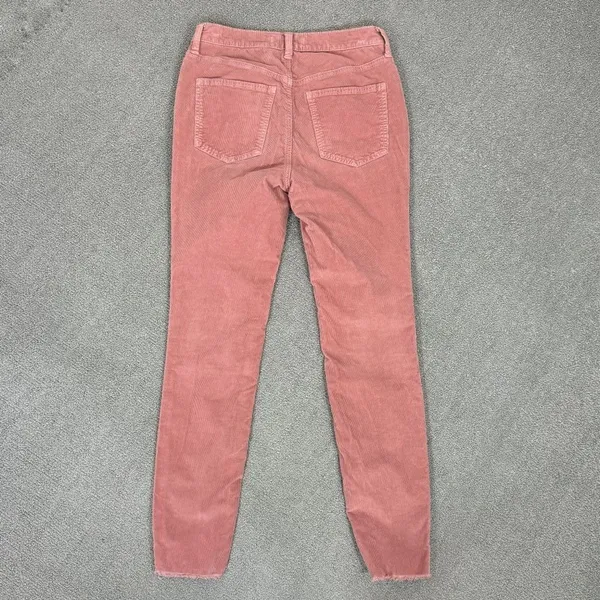 We The Free Free People Raw Hem Corduroy Ankle Skinny Pants‎ Dusty Rose Pink 27 - Image 4