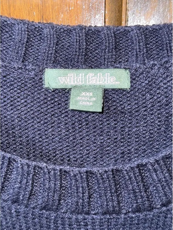 Wild Fable Women's Navy Jumper - Image 3