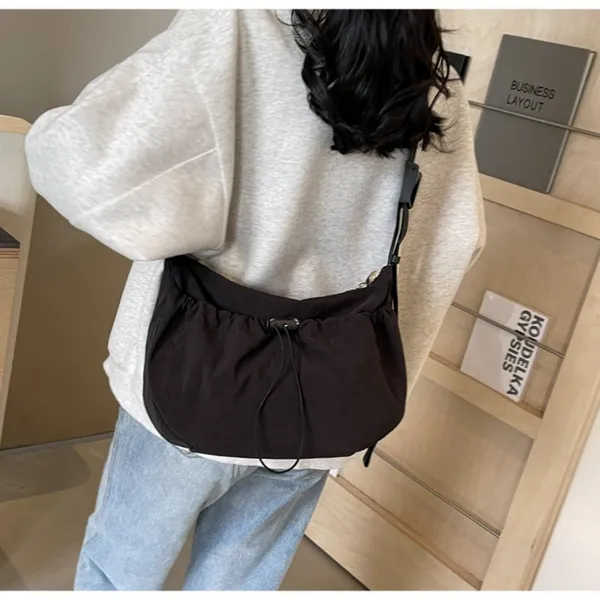 Elegant Black Hobo Bag - Image 2