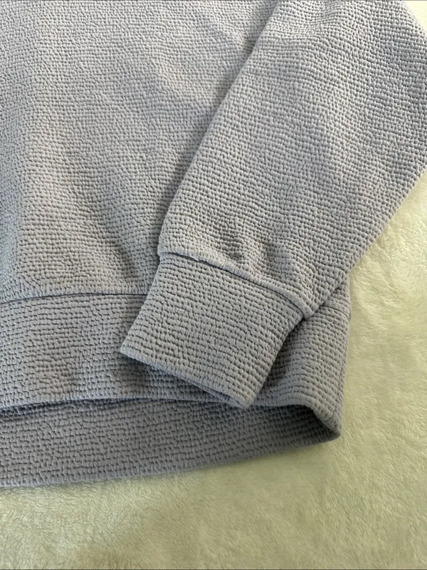 CALIA Lavender Half-Zip Waffle Knit Turtleneck Sweater - Image 4