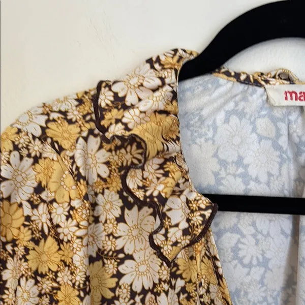 Floral Yellow Dress Size M - Image 3