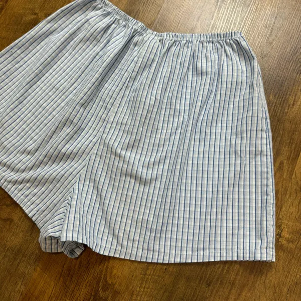 Vtg Y2K Florida Gators Boxer Shorts Sz S/M Blue White Stripe Plaid - Image 6