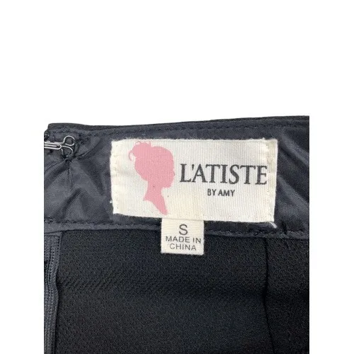 L'Atiste By Amy Black Foldover Skort Skirt Size‎ XS - Image 7