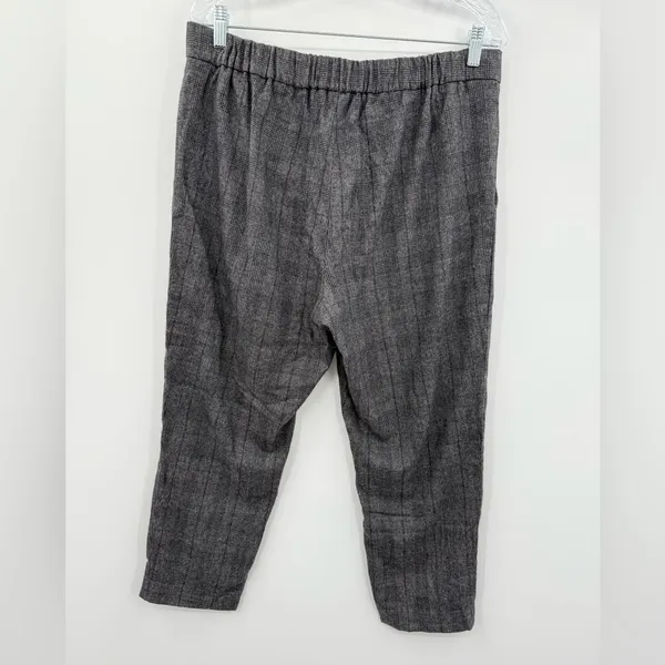 Aritzia Babaton Conan Wool and Cashmere Gray Plaid‎ Pant Size 14 - Image 2