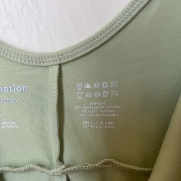 Reformation Emmy Ecostretch green jumpsuit size L - Image 5