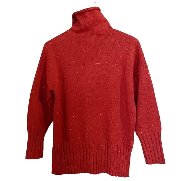 Free Assembly Sweater Roll Neck Rust Fleck Speckled Cozy Pullover Womens Size XS - Image 2