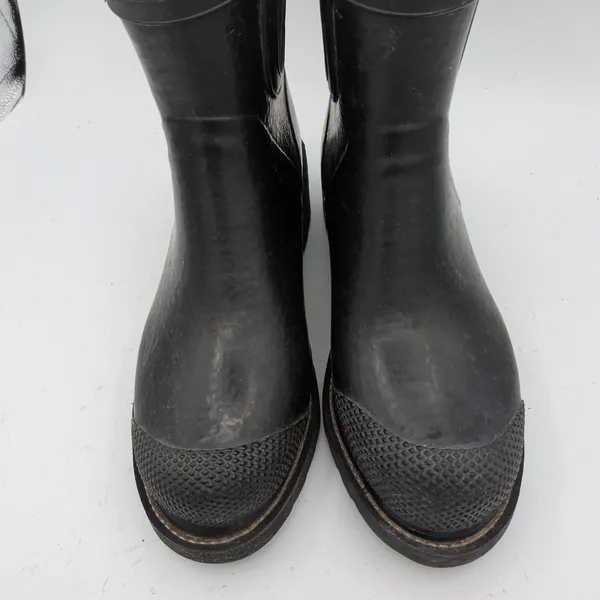 Ilse Jacobsen Rub 47 Black Rubber Chelsea Rain Boots Faux Fur Lined Size 40 - Image 4