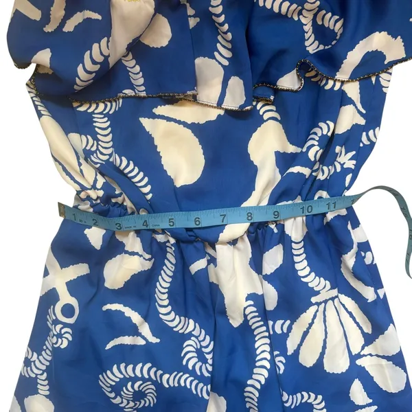 Lilly Pulitzer Dock Hopper Caldwell Dress Strapless Hi-Lo Nautical Summer Size S - Image 7