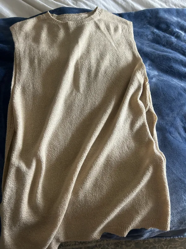 Knit Top Tan Size M - Image 4
