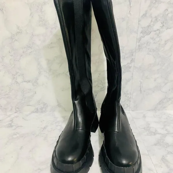 Princess Polly Black Douglas Boots - Image 2