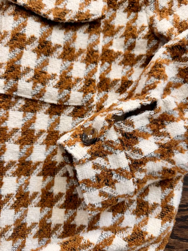 Forever 21 Houndstooth Shacket Jacket S - Image 3
