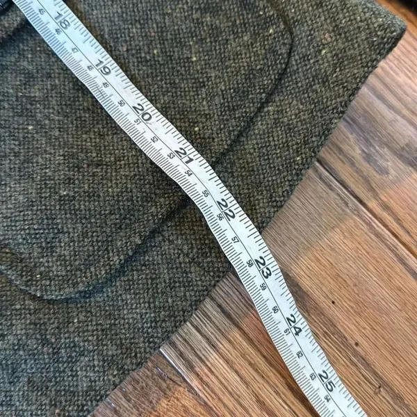 Kensie wool blend tweed popcorn knit sleeve blazer m - Image 7