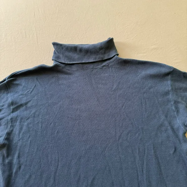Vintage IDT Long Sleeve Turtleneck Blue Size XL - Image 5