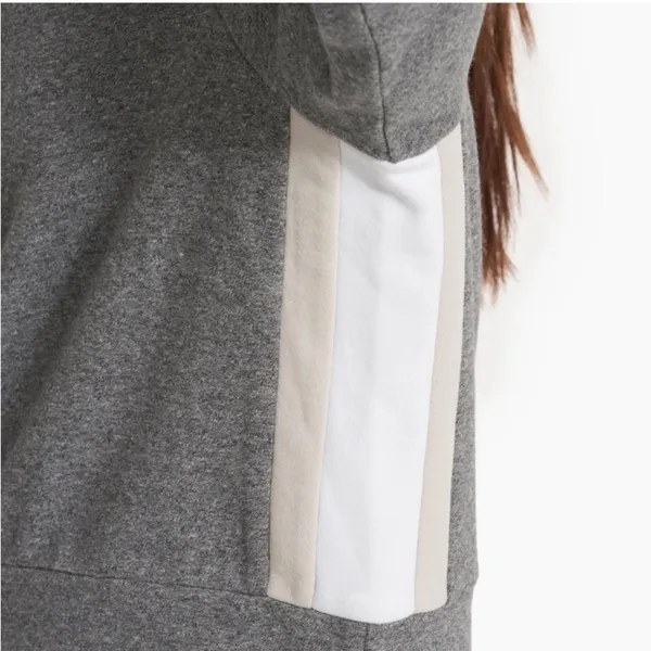 Vuori Colorblock Hoodie Heather Grey color size Large - Image 4