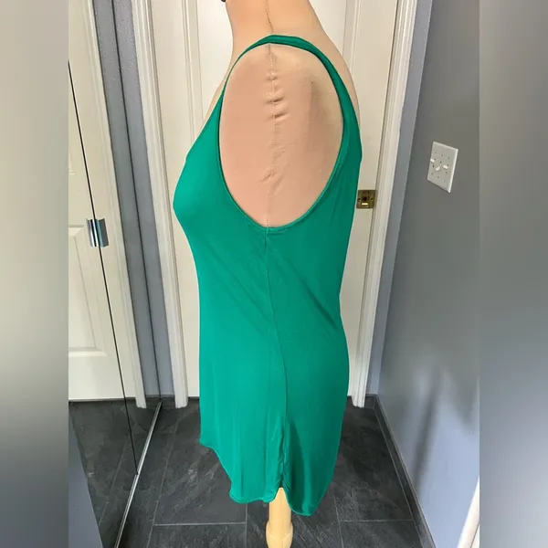 Soft Surroundings Green Scoop Neck Basic Tank‎ Top - Image 4