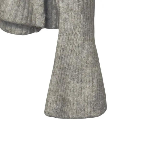 Madewell Womens Sweater Crewneck Flared Sleeve Knitted Wool Blend Beige XXL - Image 4