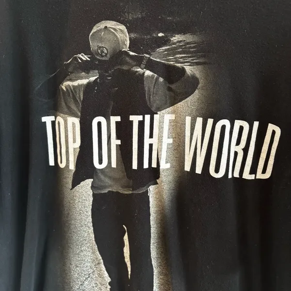 Trey Songz Top of The World T-Shirt 100% Cotton Oversized Graphic Tee Womens XL - Image 4